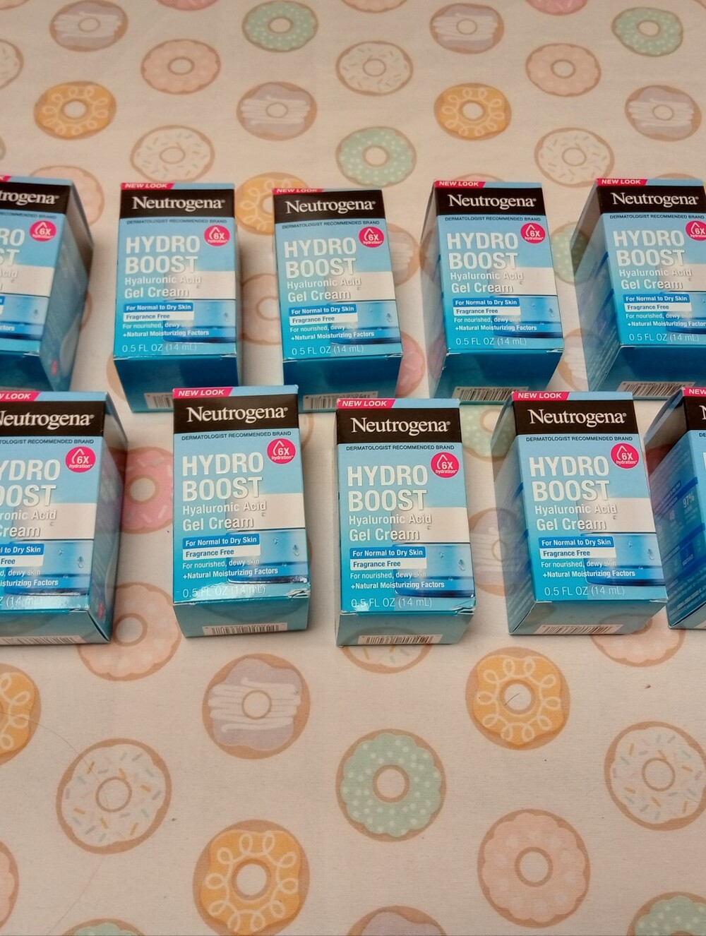 10 Samples Of Neutrogena Hydro Boost Gel Cream - Blue (Hyaluronic Acid)